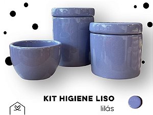 Kit Higiene 3 peças LISO - Lilas