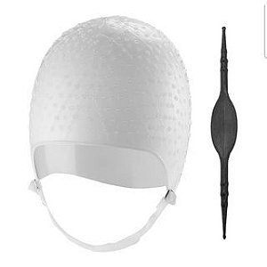 Kit Touca de Silicone para Mechas com Regulagem + Agulha NB