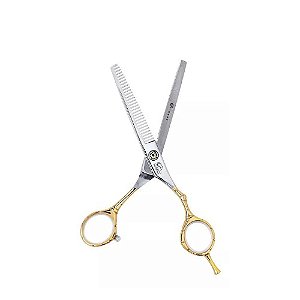 Tesoura Desfiar Cabelo Desbaste Salão Barbearia 6.0 Polegada