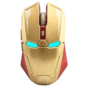 MOUSE GAMER ÓPTICO HOMEM DE FERRO 1600 DPI SEM FIO