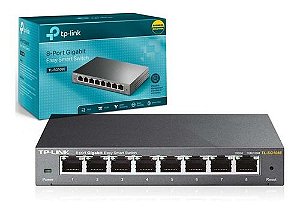 Switch Easy Smart Gigabit de 8 Portas  TL-SG108E