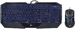 KIT Teclado e Mouse USB Gamer Gk1100 Preto HP Gamer