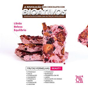 Chocolate Bioativo - Frutas Vermelhas - Beauty