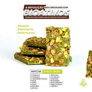 Chocolate Bioativo - Matcha - Detox Green