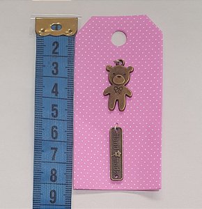 PINGENTE URSO E HANDMADE