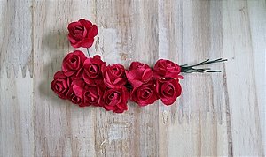 ROSINHAS DE PAPEL VERMELHO - C/ 12