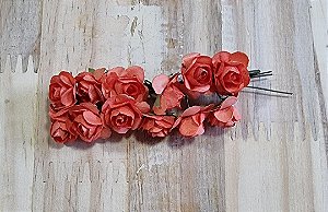 ROSINHAS DE PAPEL COR LARAJA - 12 UNIDADES