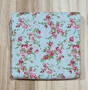 TECIDO TIFANY FLORAL MI I ROSA