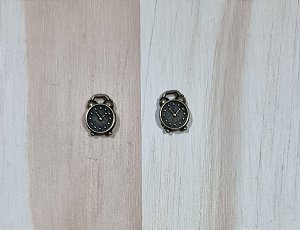 MINI PINGENTE RELÓGIO - 2 UNIDADES