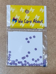 MICRO BOTÃO  - LILÁS BEBÊ  (45 UNIDADES)