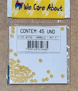 MICRO BOTÃO  - AMARELO (45 UNIDADES)
