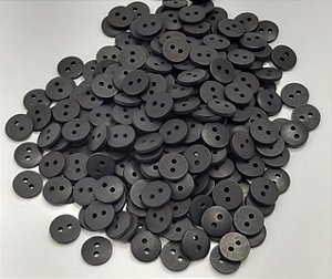 MNI BOTÃO REDONDO PRETO - 40 UNIDADES