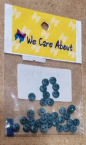 BOTÃO  SMALL VERDE BANDEIRA - 30 UNIDADES