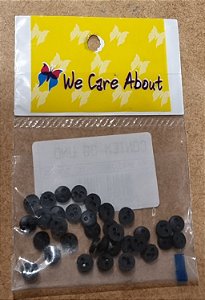 BOTÃO  SMALL  PRETO - 30 UNIDADES