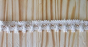 RENDA DE ALGODÃO  BIQUINHO - COR CRU