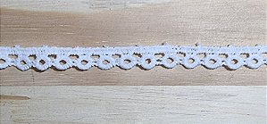 RENDA  PEQUENOS CÍRCULOS - COR BRANCO