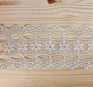 RENDA DE GRIPIR LA BELLE - COR BEGE