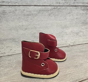 BOTA PARA BONECA MODELO 1 - VERMELHO