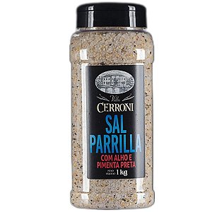 Sal Parrilla Alho e Pimenta Preta - Pote - 1kg