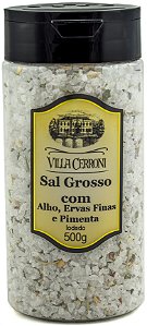 Sal Grosso com Alho, Ervas Finas e Pimenta - 500g