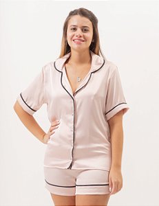 Pijama Curto Rosa