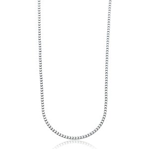 Corrente Veneziana Larga Ródio Branco