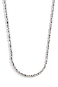 Corrente Cordão Baiano Ródio Branco