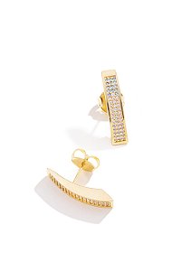 Brinco Zircônias Coloridas