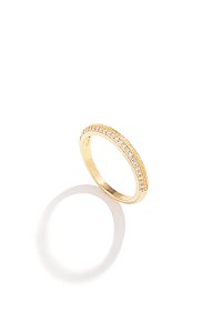 Aliança com Filete Zircônias