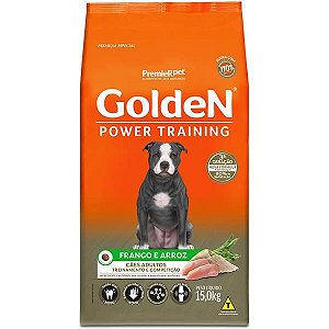 GoldeN Formula Power Training Cães Adultos Sabor Frango & Arroz 15kg