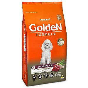 Ração para Cães Adultos Raças Pequenas Golden Fórmula Carne e Arroz 15kg