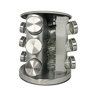 Porta Temperos Giratório [12 Potes]