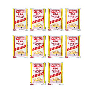 KIT com 10 unidades Farinha sem Glúten FSG® Aminna, 500g - ID: 9