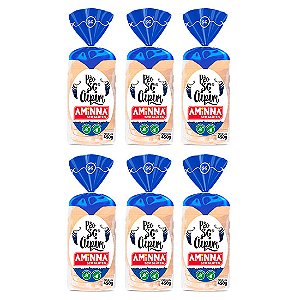 Kit com 6 Pães Aminna sem Glúten Aipim, 450g - ID: 233