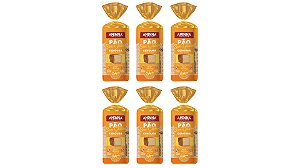 Kit com 6 Pães Aminna sem Glúten, sem Açúcar, Cenoura, 400g - ID: 155
