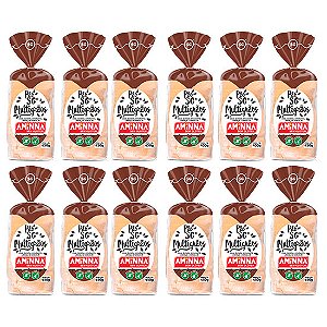 Kit com 12 Pães Aminna sem Glúten Multigrãos, 450g - ID: 174