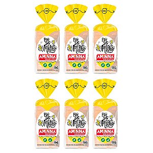 Kit com 6 Pães Aminna sem Glúten Milho, 400g - ID: 153