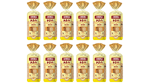 Kit com 12 Pães Aminna sem Glúten Milho, 400g - ID: 153