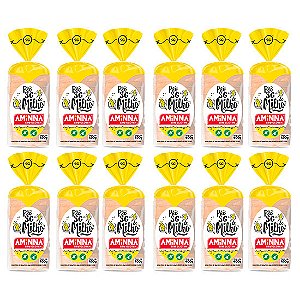 Kit com 12 Pães Aminna sem Glúten Milho, 400g - ID: 153