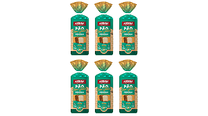 Kit com 6 Pães Aminna sem Glúten Original, 400g - ID: 184