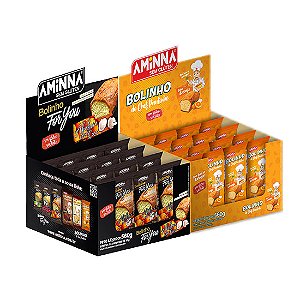 DISPLAY Bolinho do Chef Paulinho Laranja + Bolinho For You Abóbora com Coco Sem Glúten, Aminna