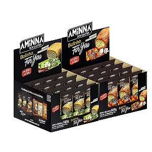 DISPLAY Bolinho For You Maçã com Canela + Bolinho For You Abóbora com Coco Sem Glúten, Aminna