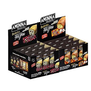 DISPLAY Bolinho For You Cramberry + Bolinho For You Abóbora com Coco Sem Glúten, Aminna