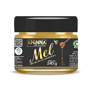 Mel Orgânico de Flores Silvestres Sem Glúten Aminna SG - 240 g - ID: 242
