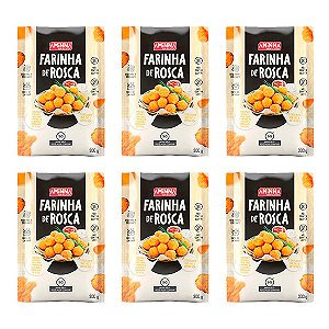 Farinha de Rosca SG® sem Glúten Aminna, 6 unidades de 300g - ID: 36