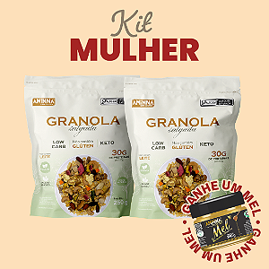 Kit Granolas Salgada + Mel de brinde