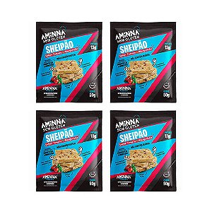 Combo Sheipão - Pão Proteico Sabor Tomate e Manjericão 13g Proteína Aminna 50g