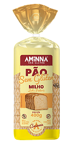 Pão Fatiado de Milho Sem Glúten Aminna, 400g - ID: 153