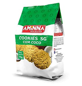 Cookies SG® sem Glúten com Coco Aminna, 75g