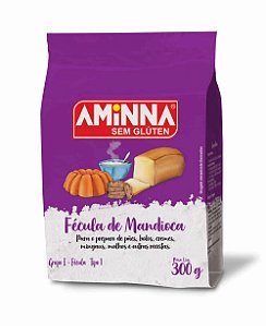 Fécula de Mandioca sem Glúten Aminna, 300g - ID: 74